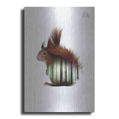 Luxe Metal Art 'Squirrel' by Clean Nature, Metal Wall Art