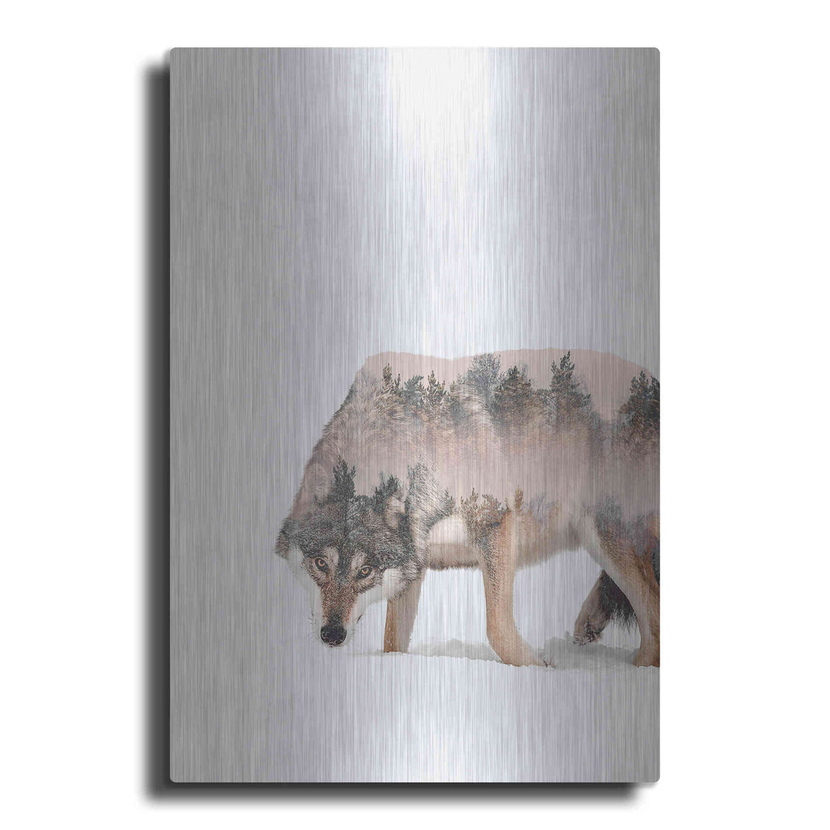 Luxe Metal Art 'Wulf' by Clean Nature, Metal Wall Art