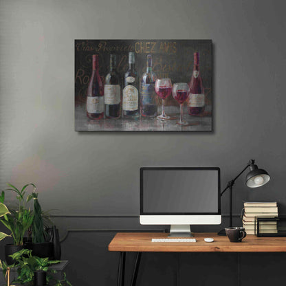 Luxe Metal Art 'Bistro Reds v.2 Crop' by Danhui Nai, Metal Wall Art,36x24