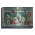 Luxe Metal Art 'Purple Poppies Windowsill Crop' by Danhui Nai, Metal Wall Art