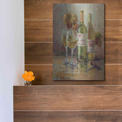 Luxe Metal Art 'Opening the Wine II' by Danhui Nai, Metal Wall Art,12x16