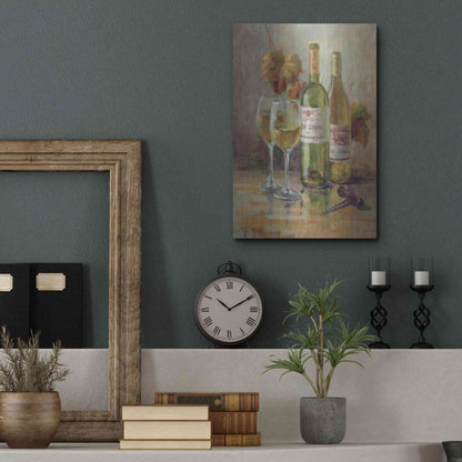 Luxe Metal Art 'Opening the Wine II' by Danhui Nai, Metal Wall Art,12x16