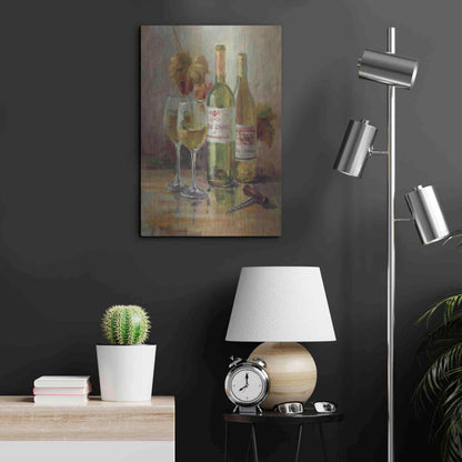 Luxe Metal Art 'Opening the Wine II' by Danhui Nai, Metal Wall Art,16x24
