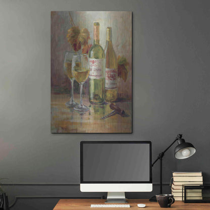 Luxe Metal Art 'Opening the Wine II' by Danhui Nai, Metal Wall Art,24x36