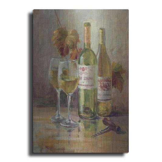 Luxe Metal Art 'Opening the Wine II' by Danhui Nai, Metal Wall Art