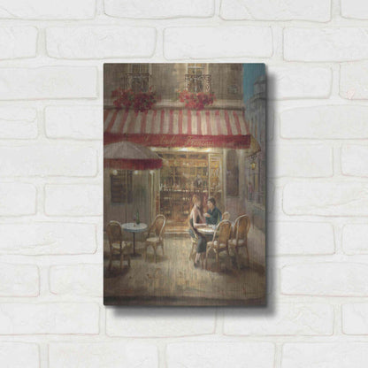 Luxe Metal Art 'Paris Cafe II Crop' by Danhui Nai, Metal Wall Art,12x16