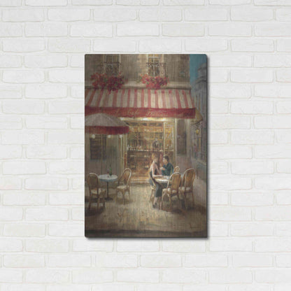 Luxe Metal Art 'Paris Cafe II Crop' by Danhui Nai, Metal Wall Art,24x36