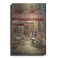 Luxe Metal Art 'Paris Cafe II Crop' by Danhui Nai, Metal Wall Art