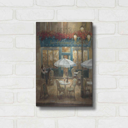 Luxe Metal Art 'Paris Cafe I Crop' by Danhui Nai, Metal Wall Art,16x24