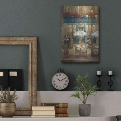 Luxe Metal Art 'Paris Cafe I Crop' by Danhui Nai, Metal Wall Art,12x16