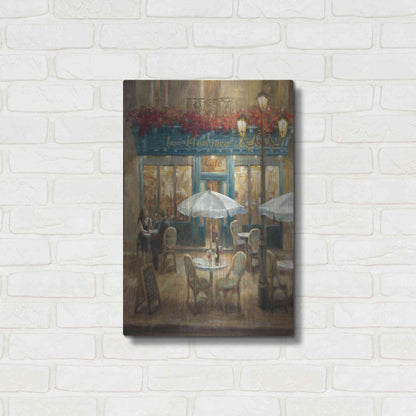 Luxe Metal Art 'Paris Cafe I Crop' by Danhui Nai, Metal Wall Art,16x24