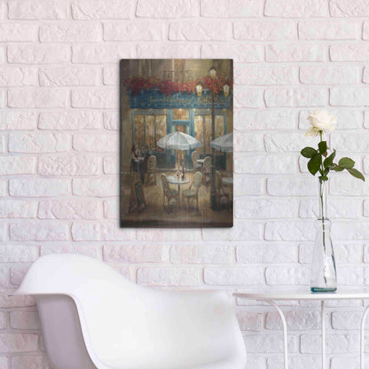 Luxe Metal Art 'Paris Cafe I Crop' by Danhui Nai, Metal Wall Art,16x24