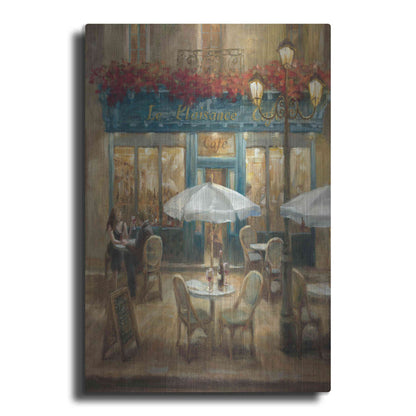 Luxe Metal Art 'Paris Cafe I Crop' by Danhui Nai, Metal Wall Art