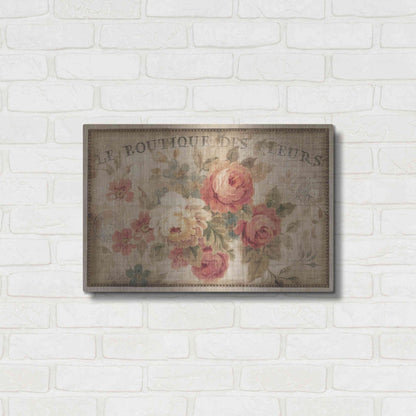 Luxe Metal Art 'Parisian Flowers III' by Danhui Nai, Metal Wall Art,24x16