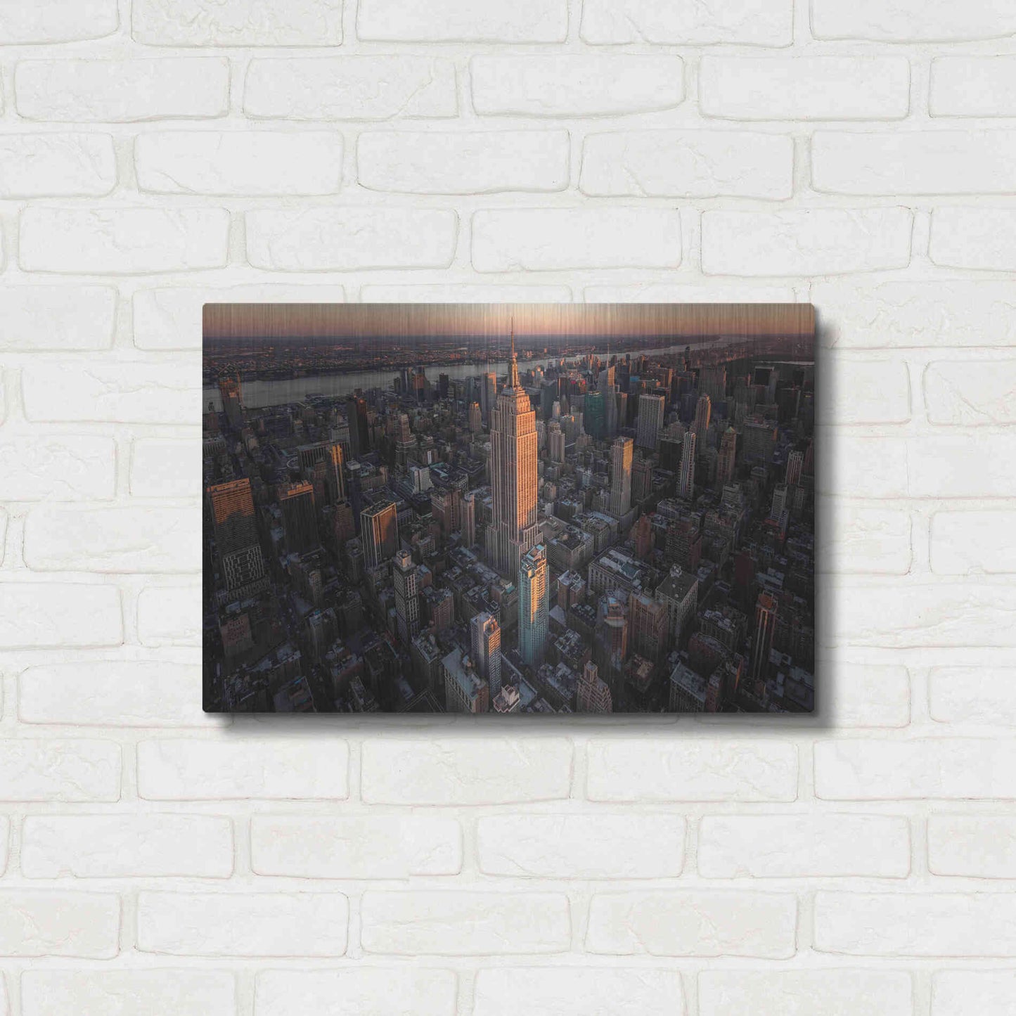 Luxe Metal Art 'Empire Flight' by Bruce Getty, Metal Wall Art,24x16