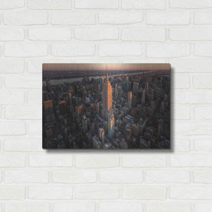 Luxe Metal Art 'Empire Flight' by Bruce Getty, Metal Wall Art,24x16