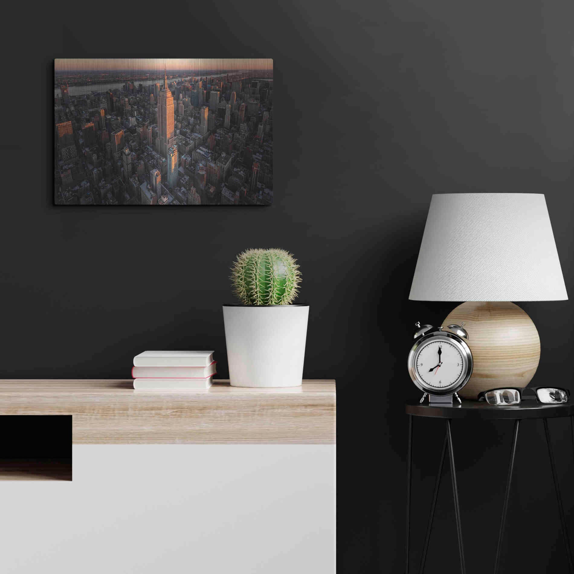 Luxe Metal Art 'Empire Flight' by Bruce Getty, Metal Wall Art,24x16