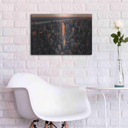 Luxe Metal Art 'Empire Flight' by Bruce Getty, Metal Wall Art,24x16