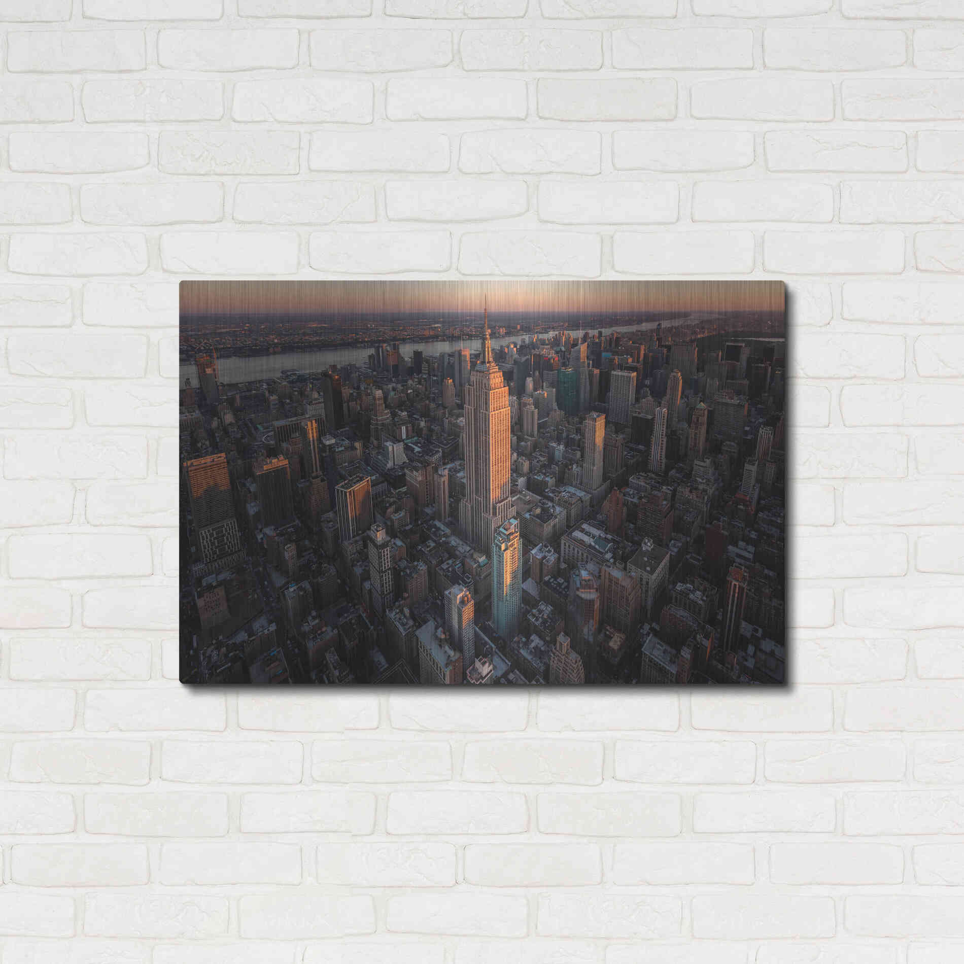 Luxe Metal Art 'Empire Flight' by Bruce Getty, Metal Wall Art,36x24