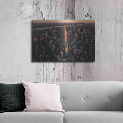 Luxe Metal Art 'Empire Flight' by Bruce Getty, Metal Wall Art,36x24
