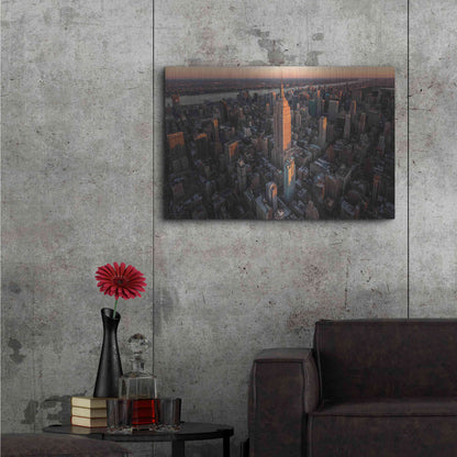 Luxe Metal Art 'Empire Flight' by Bruce Getty, Metal Wall Art,36x24