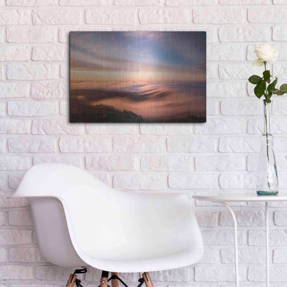 Luxe Metal Art 'Golden Morning' by Bruce Getty, Metal Wall Art,24x16