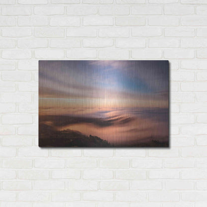 Luxe Metal Art 'Golden Morning' by Bruce Getty, Metal Wall Art,36x24