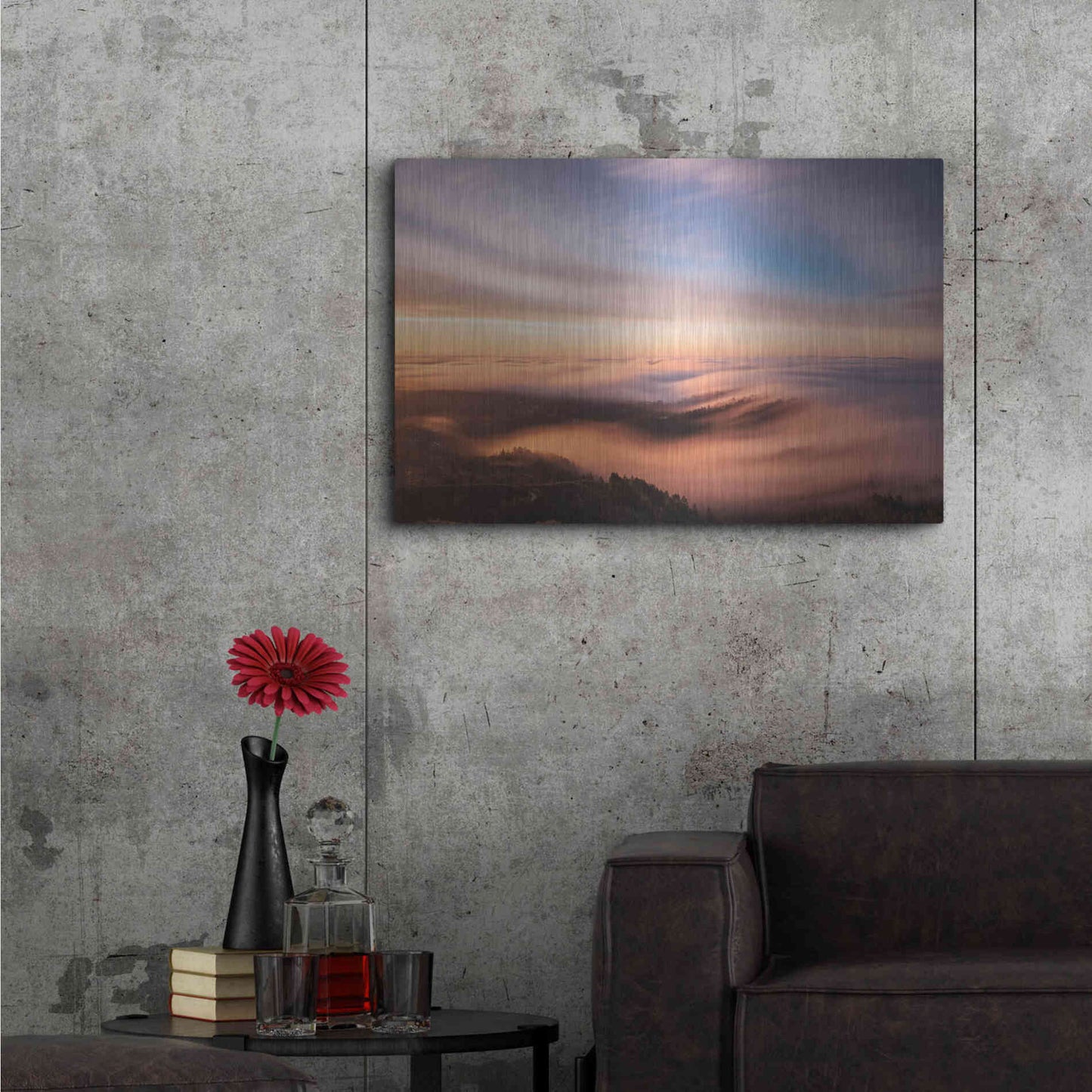 Luxe Metal Art 'Golden Morning' by Bruce Getty, Metal Wall Art,36x24