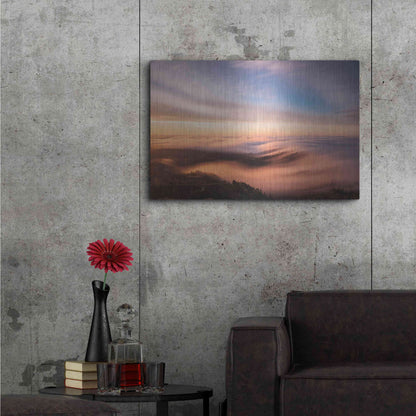 Luxe Metal Art 'Golden Morning' by Bruce Getty, Metal Wall Art,36x24