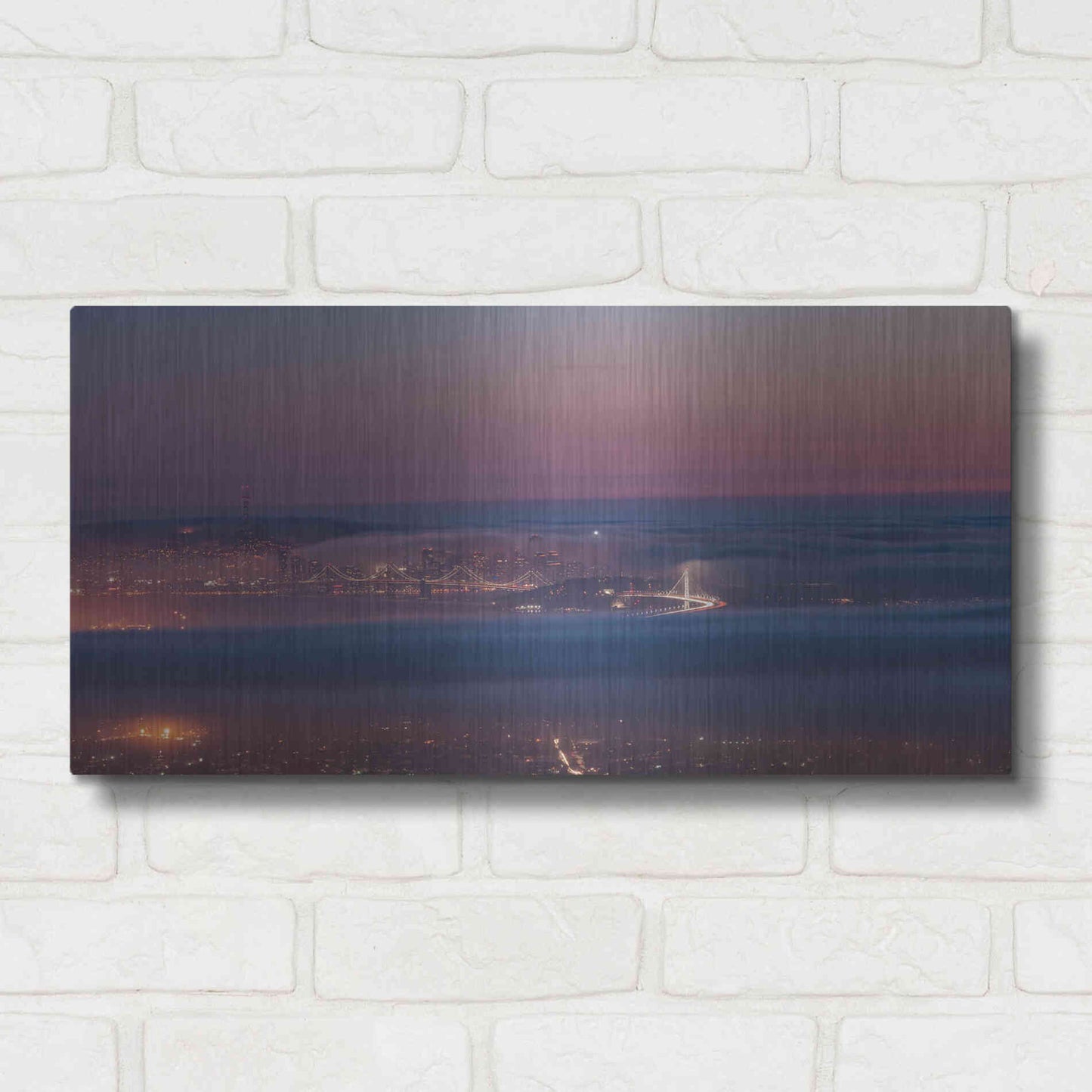 Luxe Metal Art 'Grizzly Beacon' by Bruce Getty, Metal Wall Art,24x12