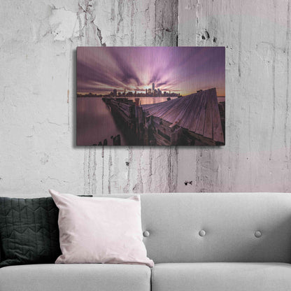 Luxe Metal Art 'Morning Explosion' by Bruce Getty, Metal Wall Art,36x24