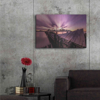 Luxe Metal Art 'Morning Explosion' by Bruce Getty, Metal Wall Art,36x24