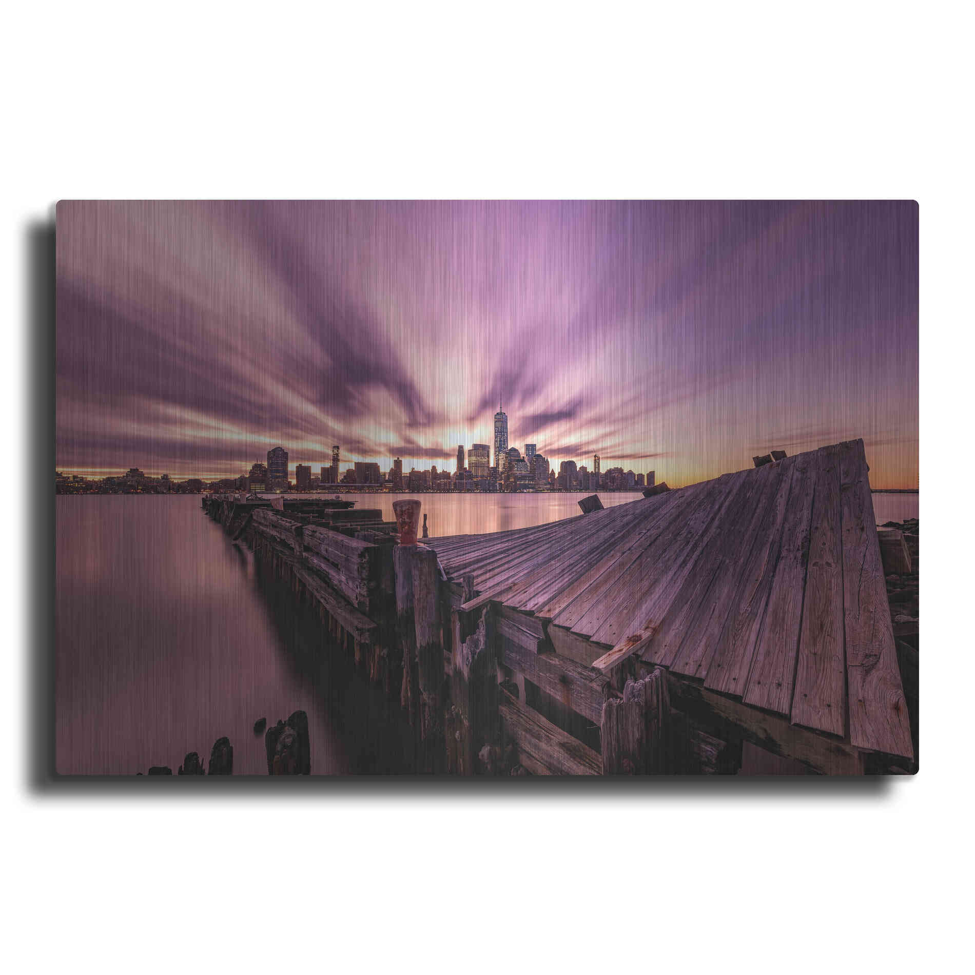 Luxe Metal Art 'Morning Explosion' by Bruce Getty, Metal Wall Art