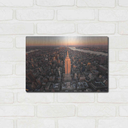 Luxe Metal Art 'Morning Lineup' by Bruce Getty, Metal Wall Art,16x12