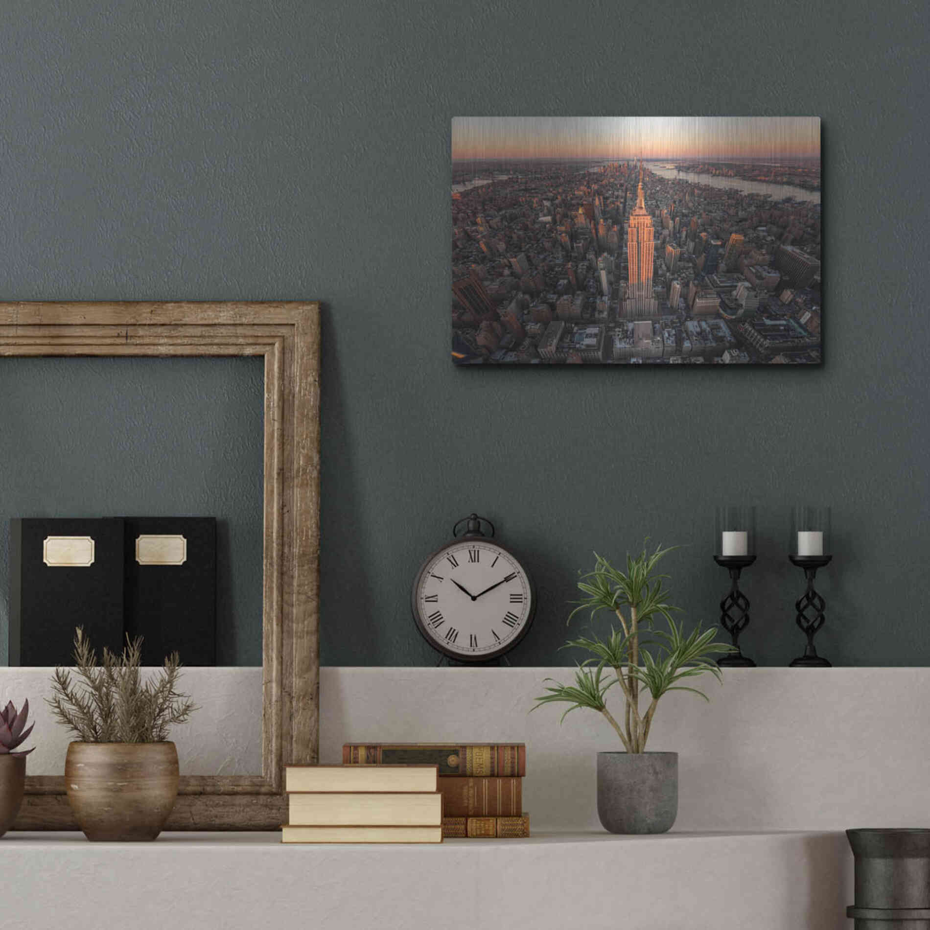 Luxe Metal Art 'Morning Lineup' by Bruce Getty, Metal Wall Art,16x12