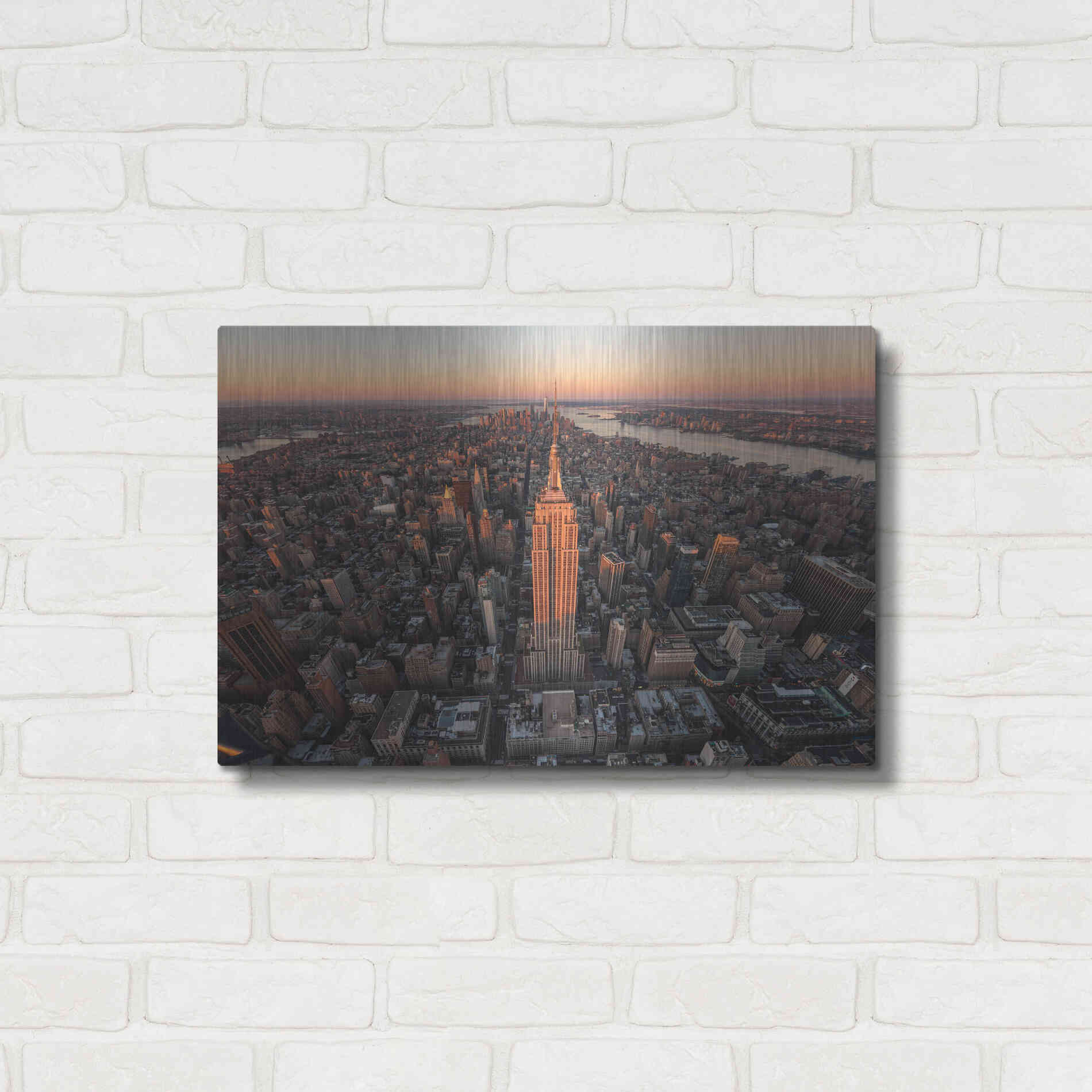 Luxe Metal Art 'Morning Lineup' by Bruce Getty, Metal Wall Art,24x16