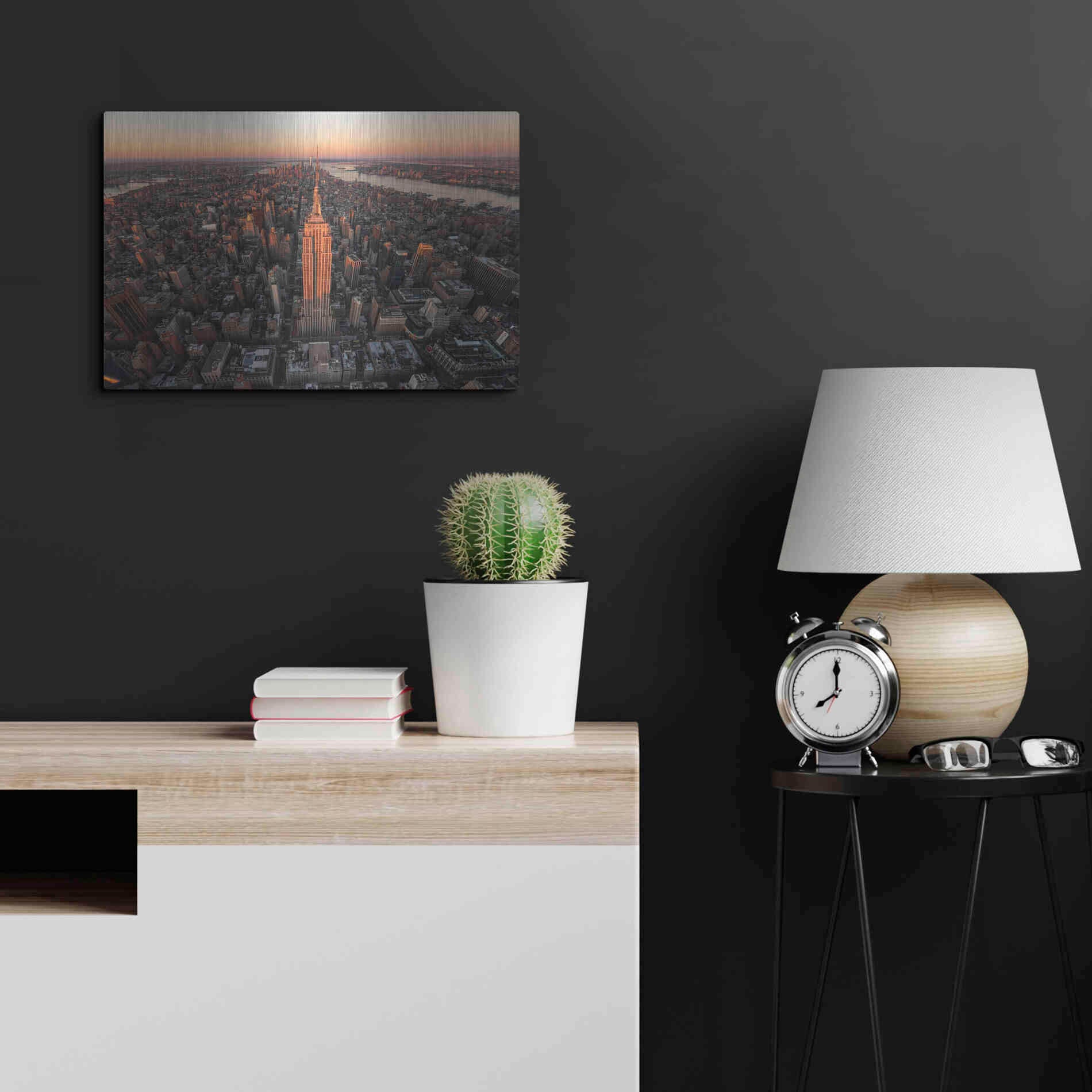 Luxe Metal Art 'Morning Lineup' by Bruce Getty, Metal Wall Art,24x16