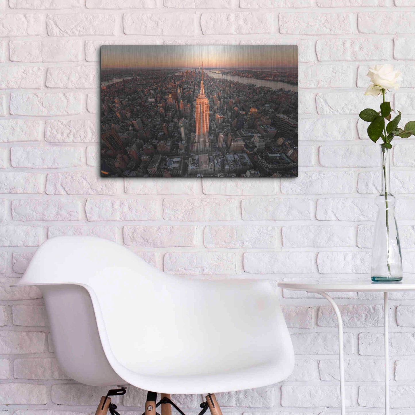 Luxe Metal Art 'Morning Lineup' by Bruce Getty, Metal Wall Art,24x16