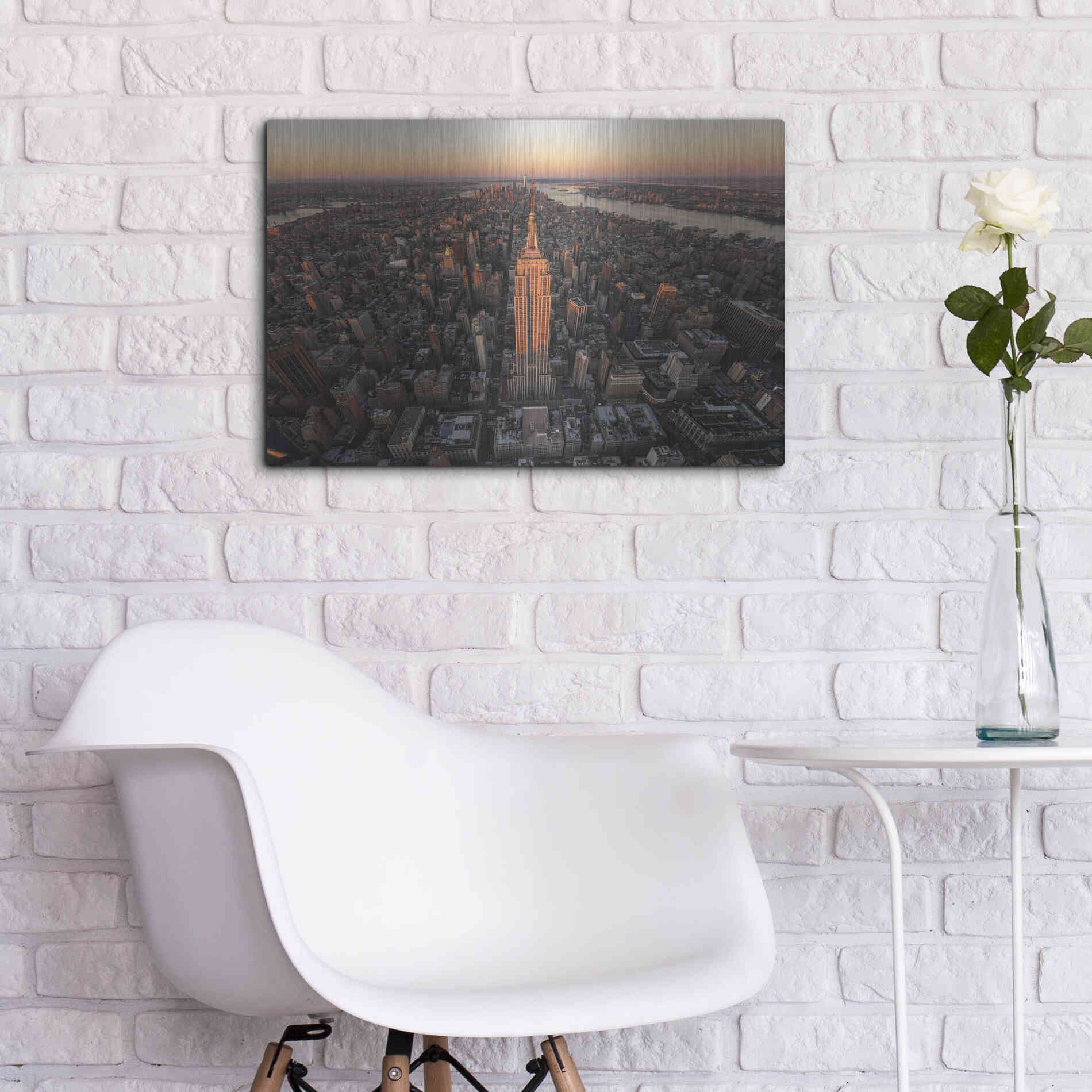 Luxe Metal Art 'Morning Lineup' by Bruce Getty, Metal Wall Art,24x16