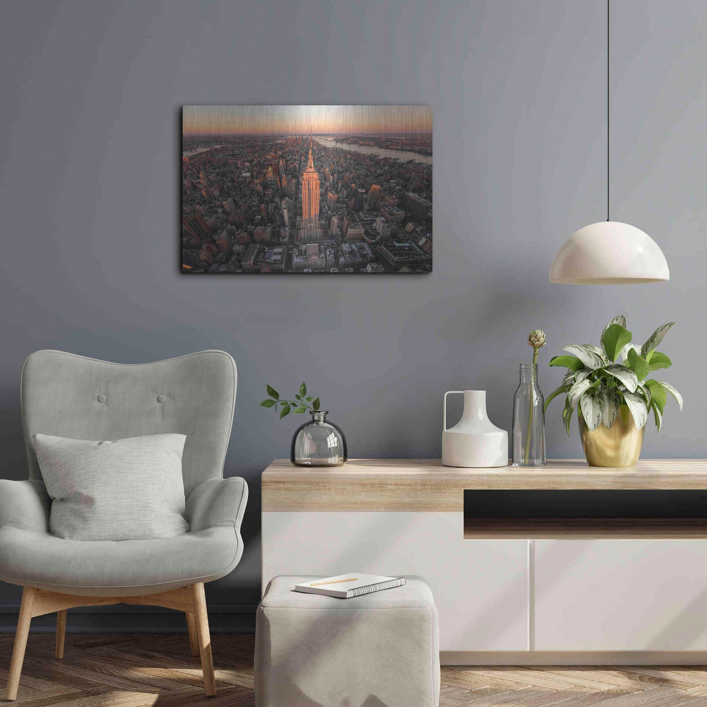 Luxe Metal Art 'Morning Lineup' by Bruce Getty, Metal Wall Art,24x16