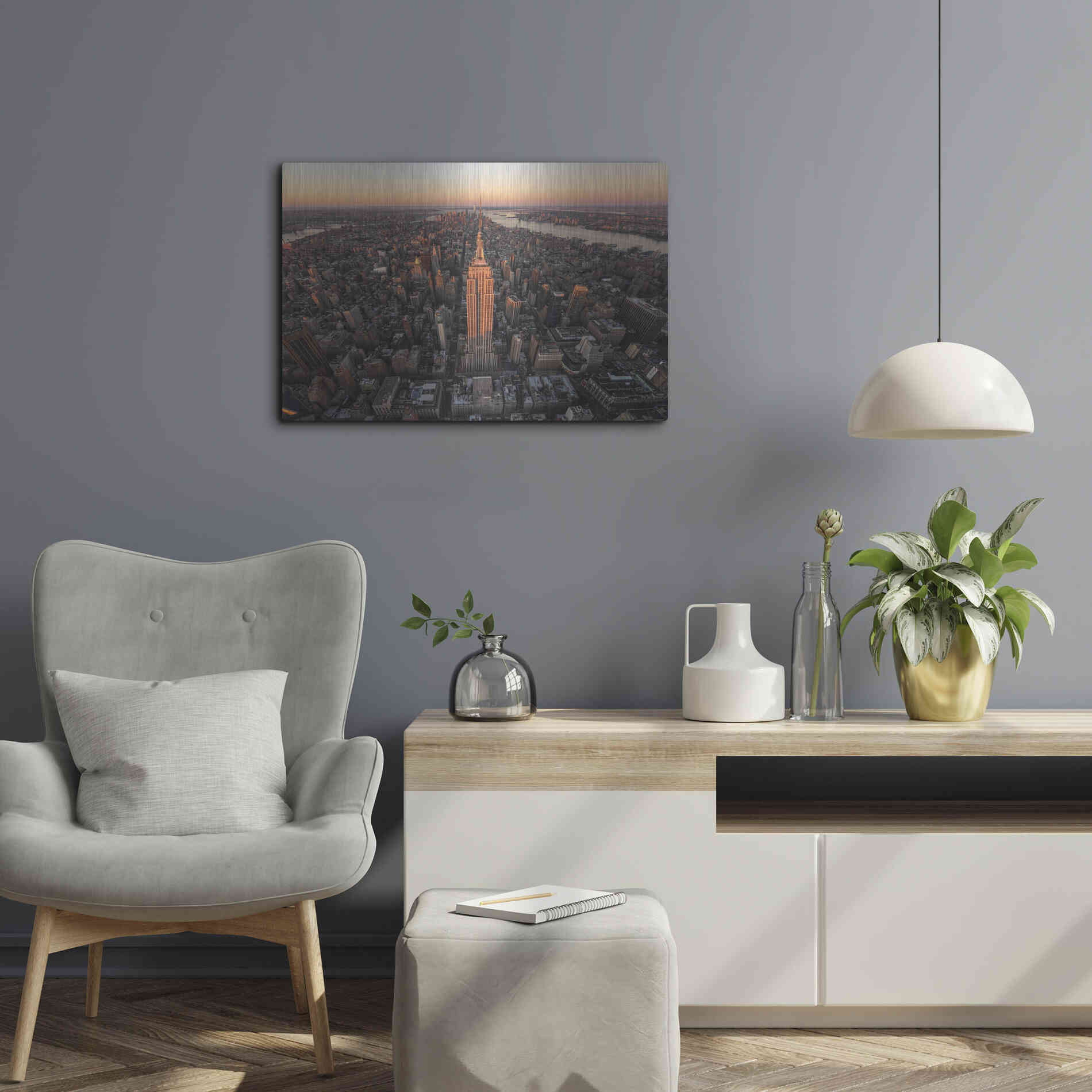 Luxe Metal Art 'Morning Lineup' by Bruce Getty, Metal Wall Art,24x16