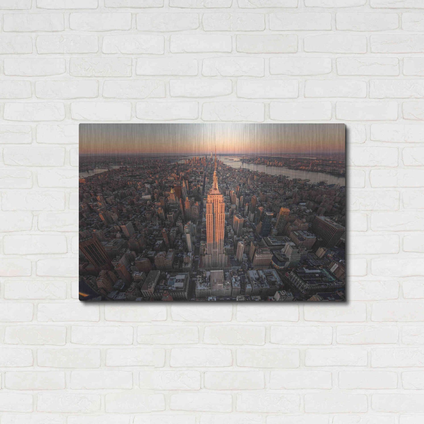 Luxe Metal Art 'Morning Lineup' by Bruce Getty, Metal Wall Art,36x24