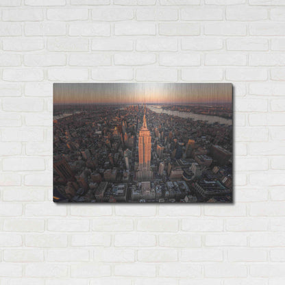 Luxe Metal Art 'Morning Lineup' by Bruce Getty, Metal Wall Art,36x24