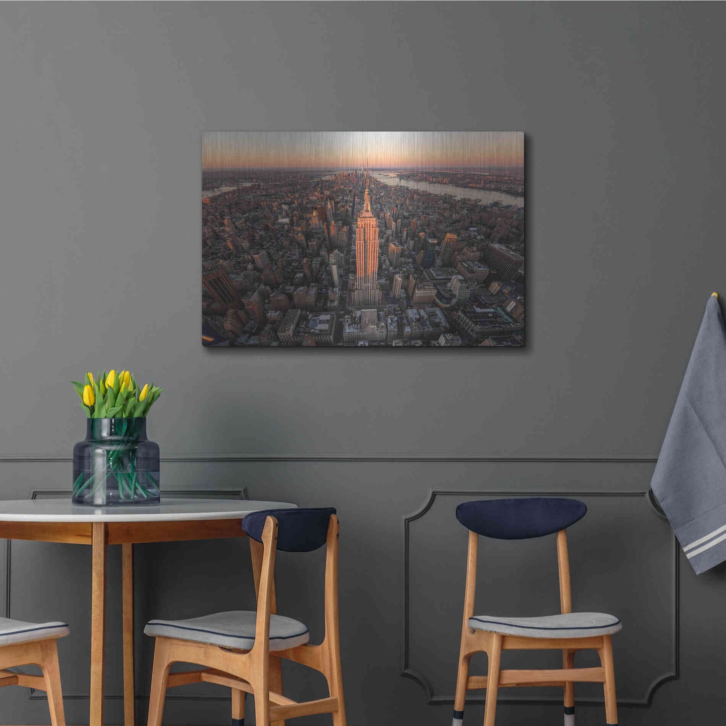 Luxe Metal Art 'Morning Lineup' by Bruce Getty, Metal Wall Art,36x24
