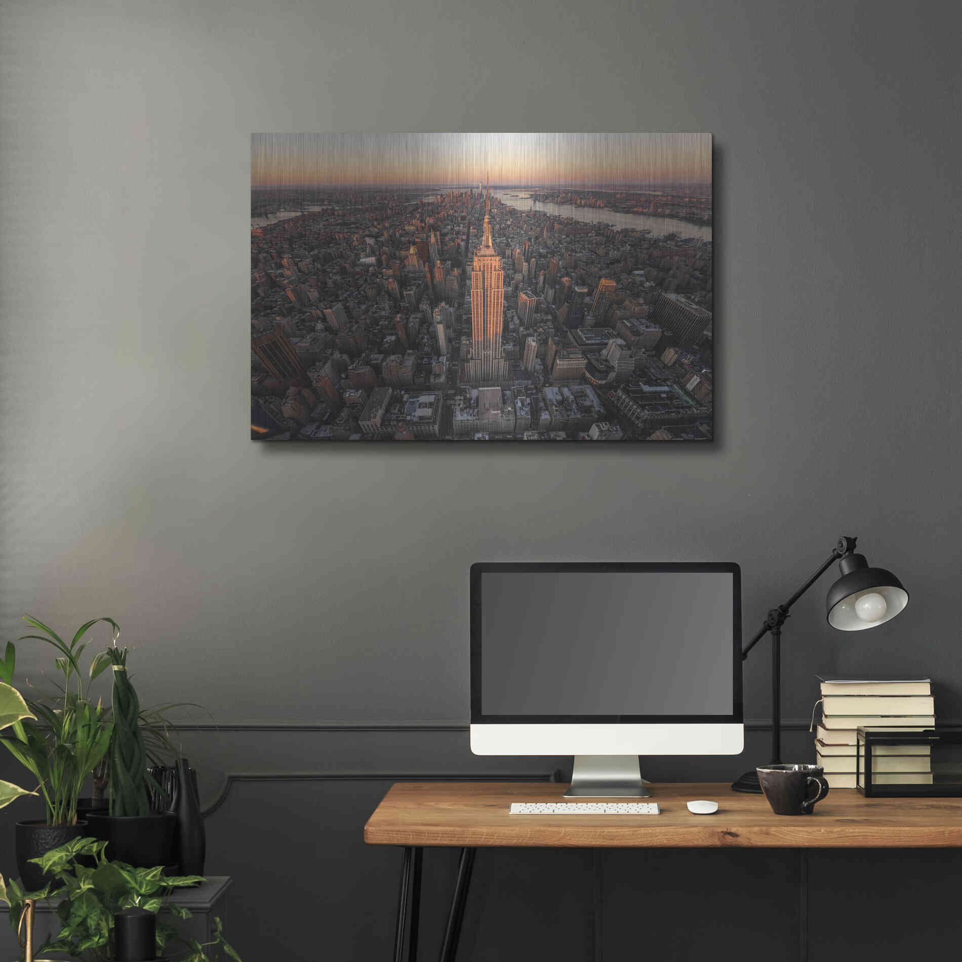 Luxe Metal Art 'Morning Lineup' by Bruce Getty, Metal Wall Art,36x24