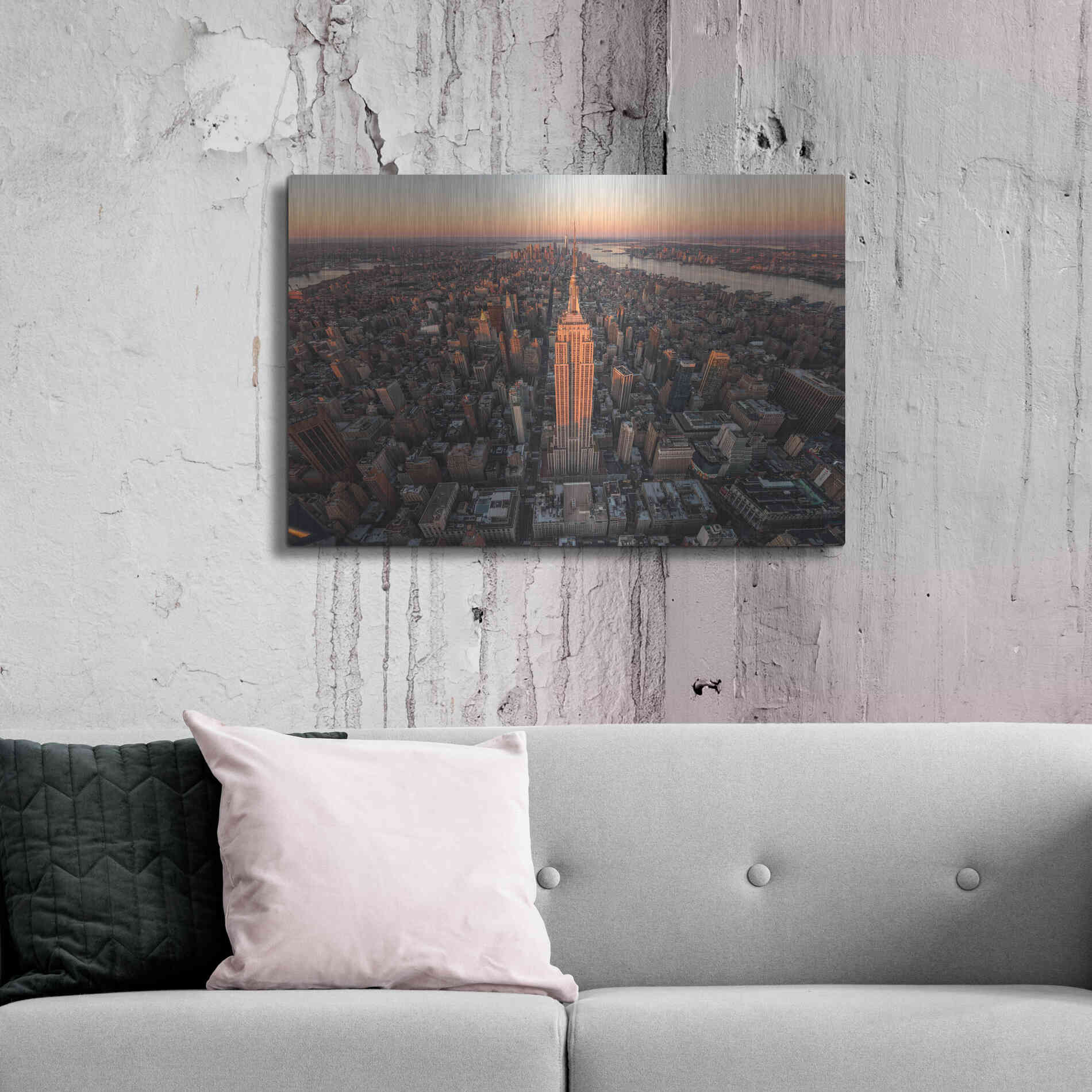 Luxe Metal Art 'Morning Lineup' by Bruce Getty, Metal Wall Art,36x24