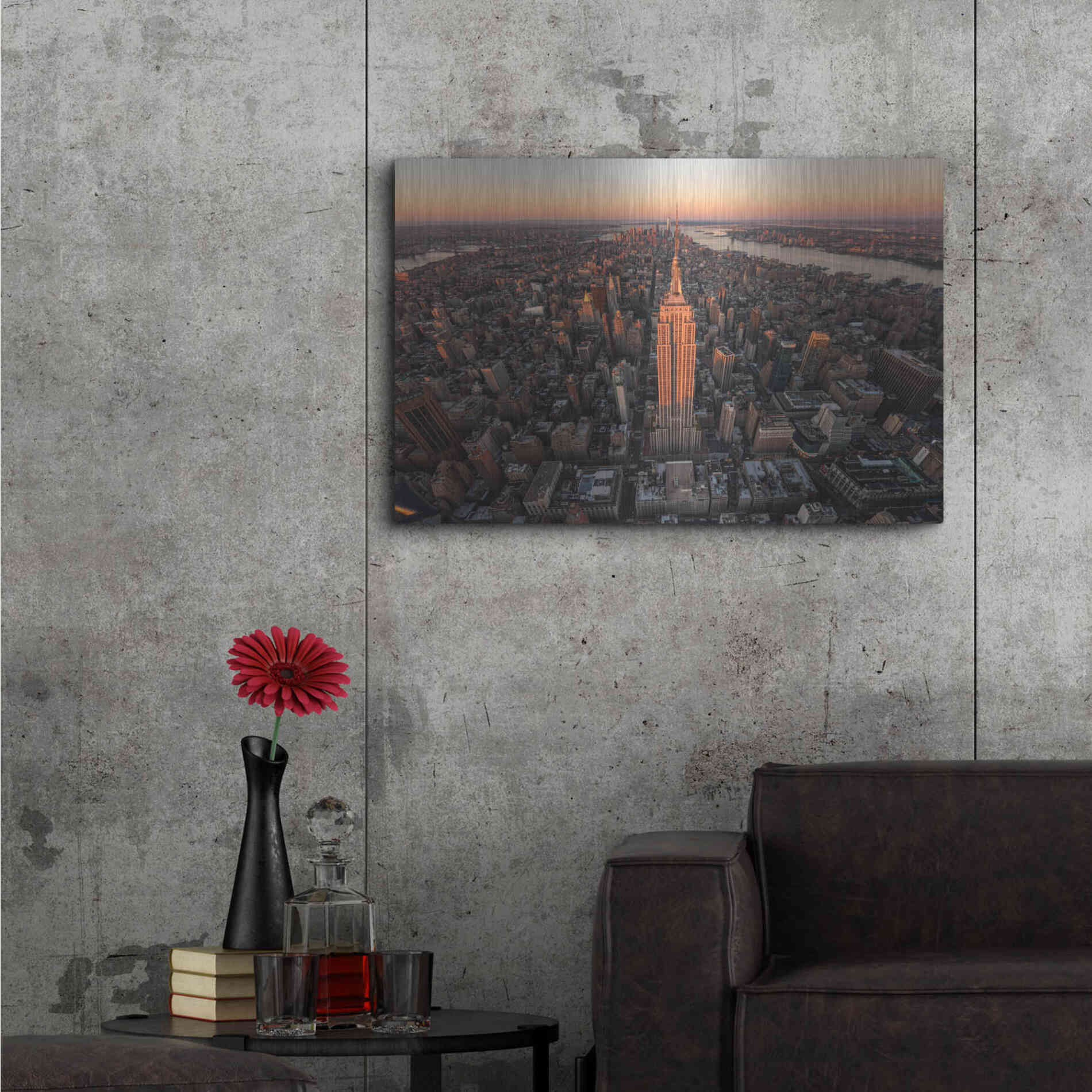 Luxe Metal Art 'Morning Lineup' by Bruce Getty, Metal Wall Art,36x24