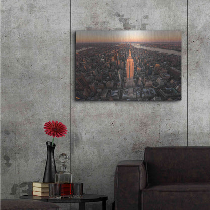 Luxe Metal Art 'Morning Lineup' by Bruce Getty, Metal Wall Art,36x24