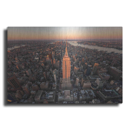 Luxe Metal Art 'Morning Lineup' by Bruce Getty, Metal Wall Art