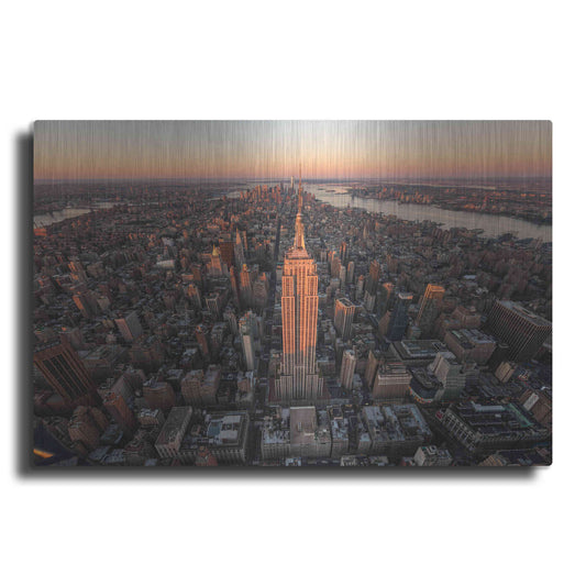 Luxe Metal Art 'Morning Lineup' by Bruce Getty, Metal Wall Art